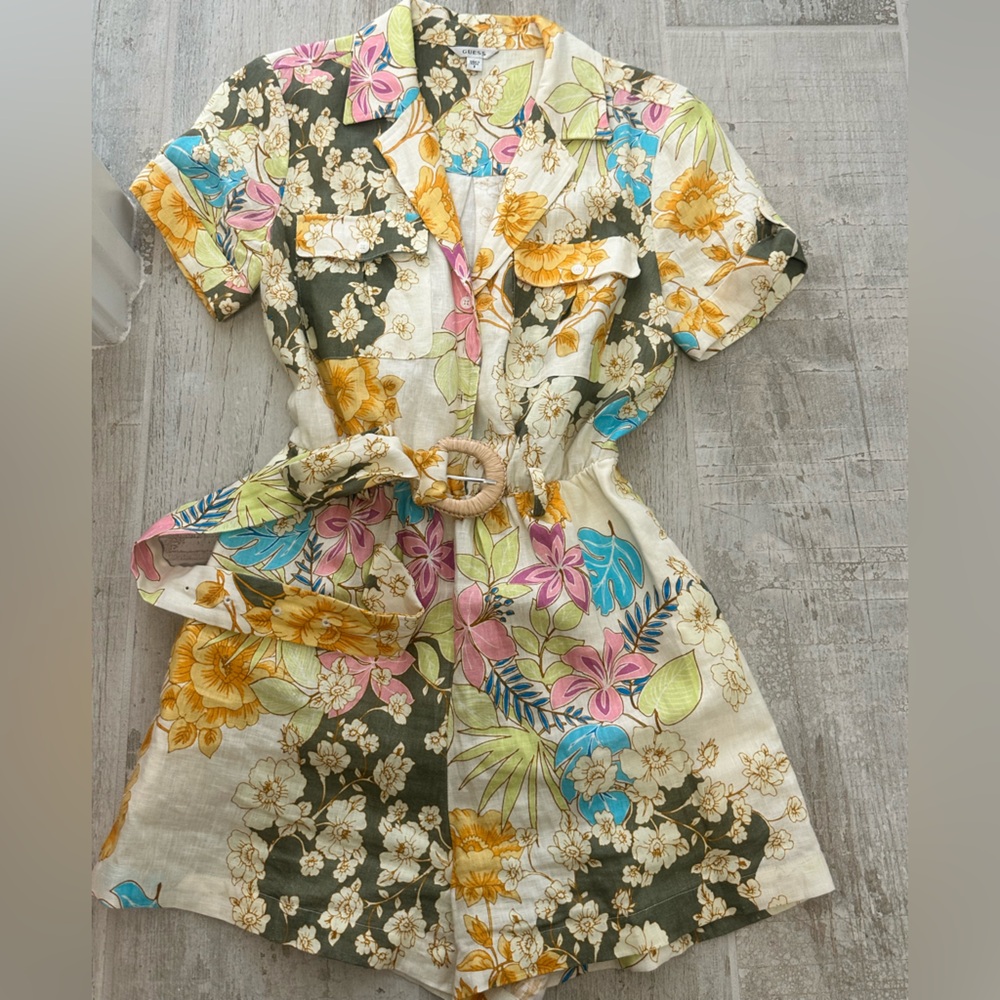 Guess Multicolor Floral Dress